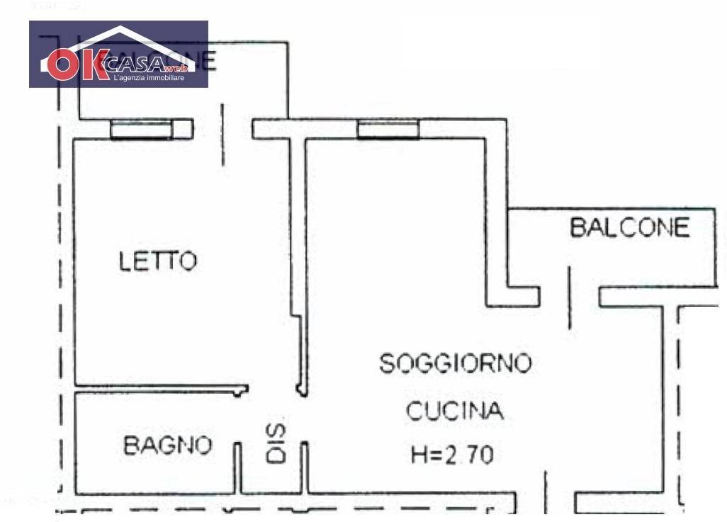 Foto 24 - Bilocale via Pontida, Oppeano - planimetria 1