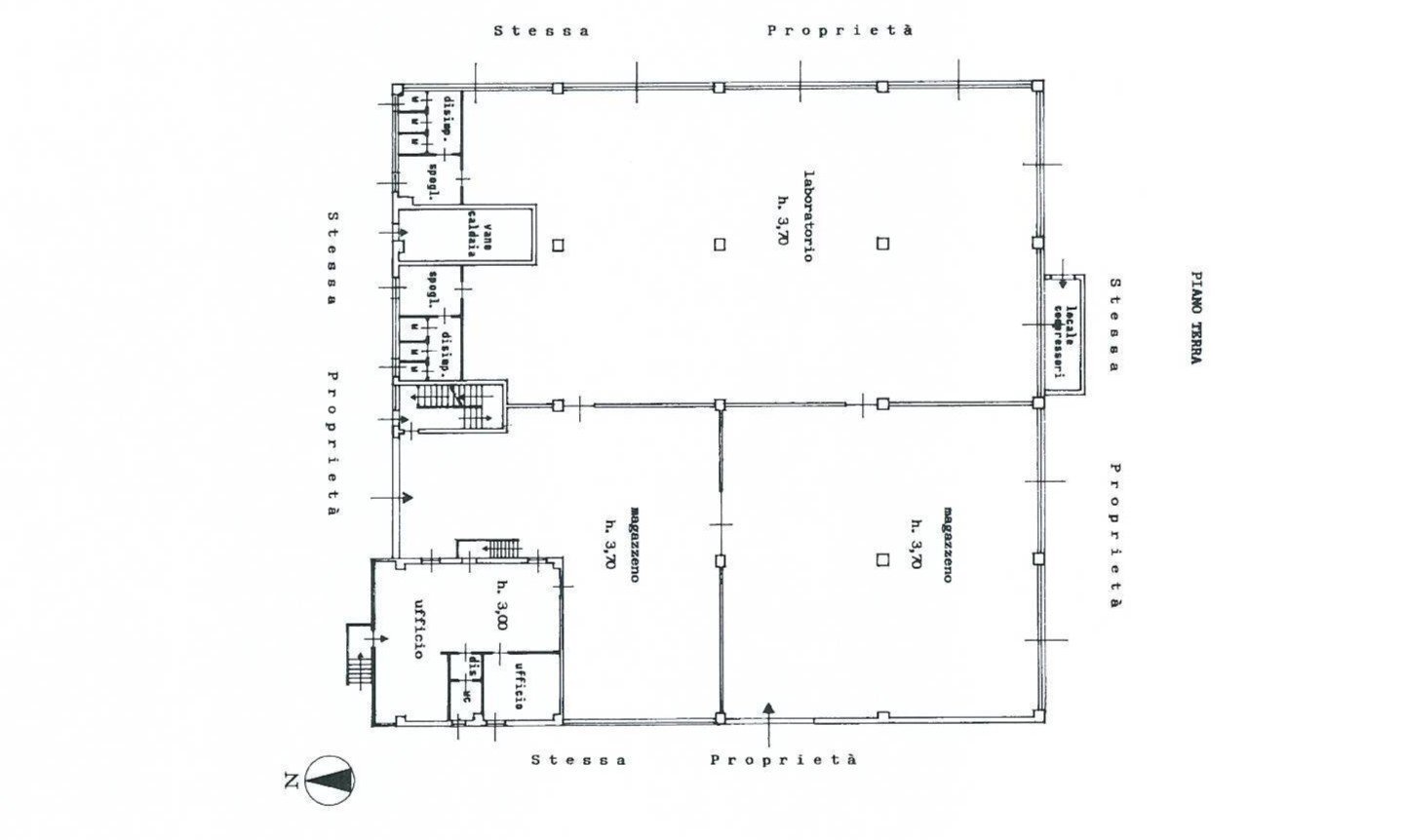 Foto 4 - Capannone via Wagner
 
289, Seregno - planimetria 1