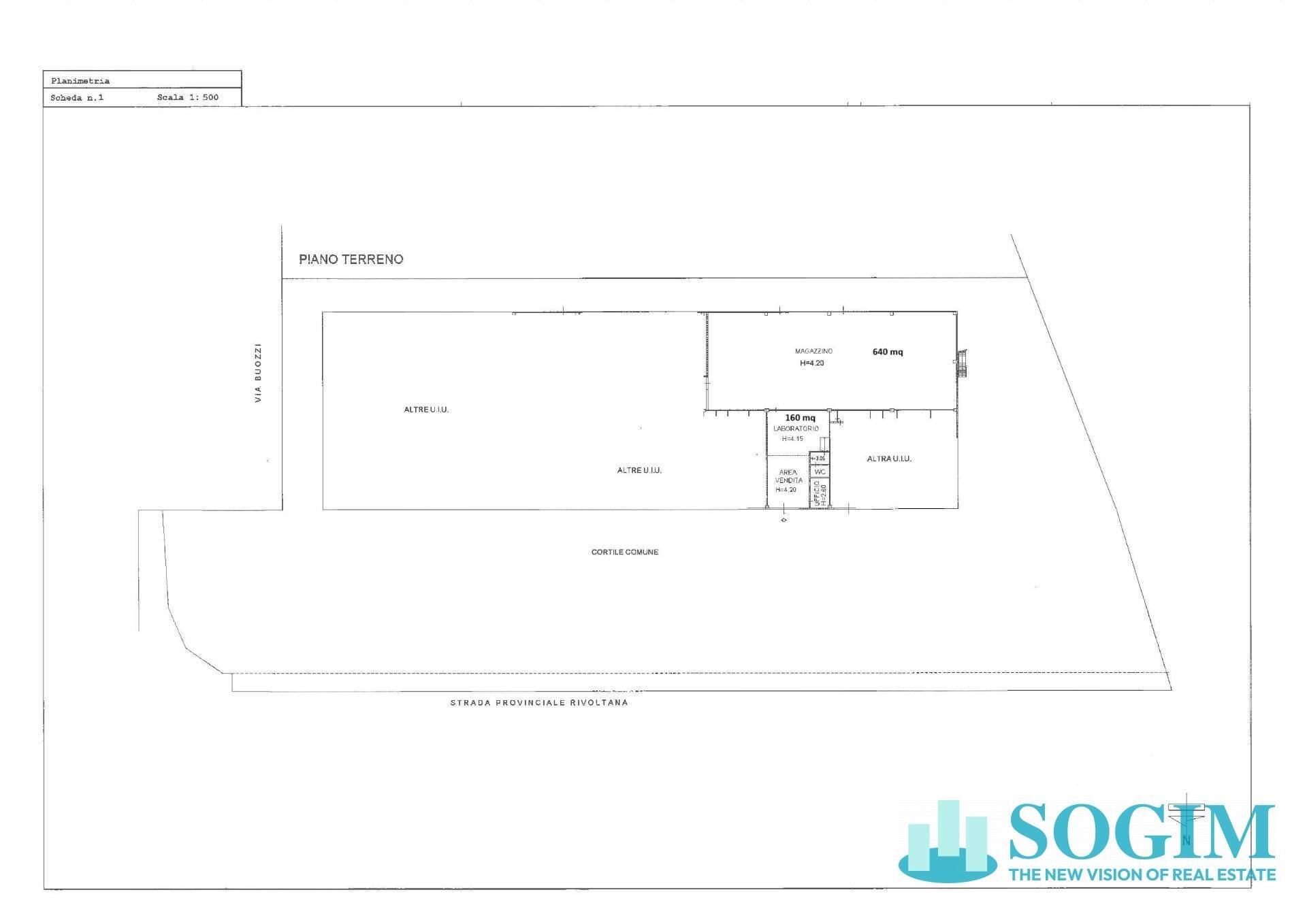Foto 10 - Commercial Premises Via Bruno Buozzi
 
21, Liscate - floor plans 1