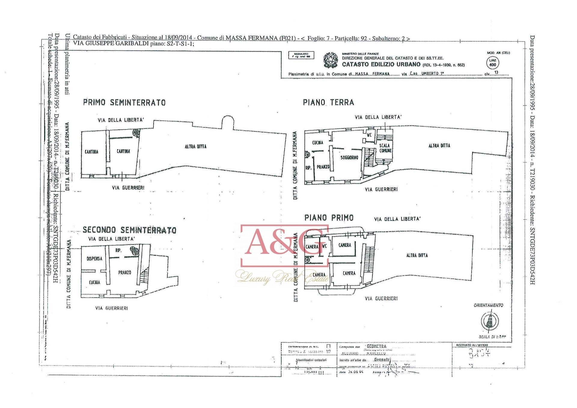 Foto 88 - Independent house Via Giuseppe Garibaldi
 
13, Massa Fermana - floor plans 1