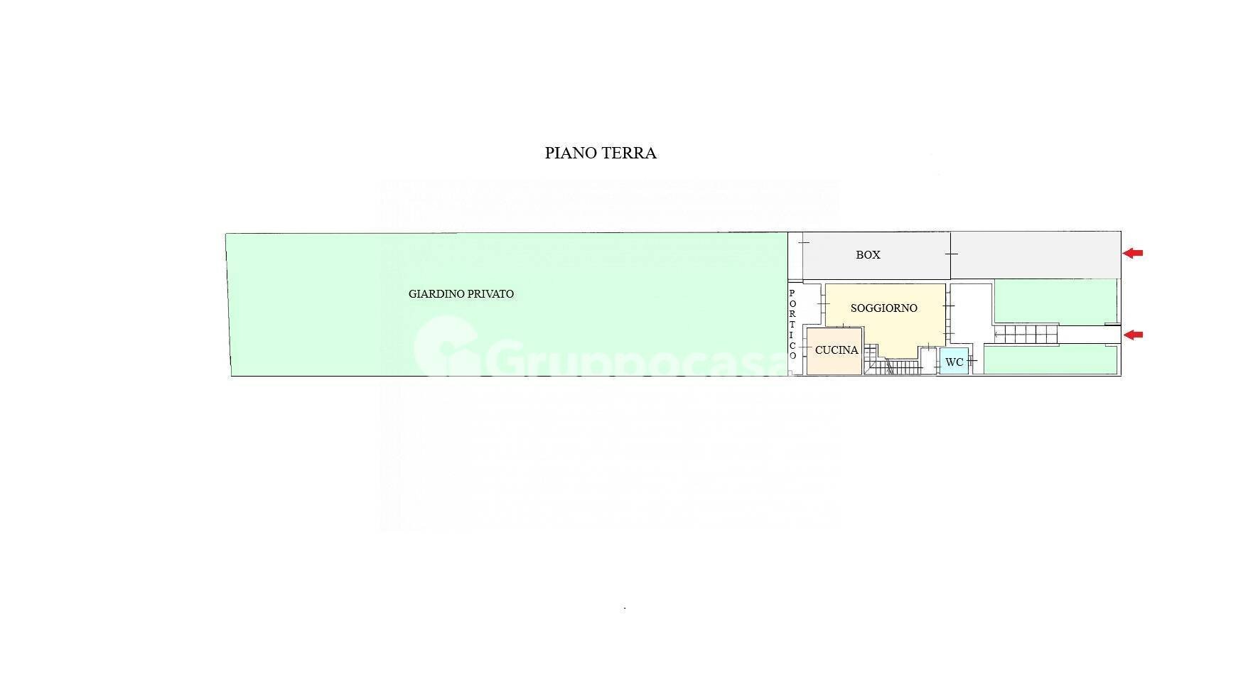 Foto 30 - Villa a Schiera Via Cler
 
170, Magenta - planimetria 1