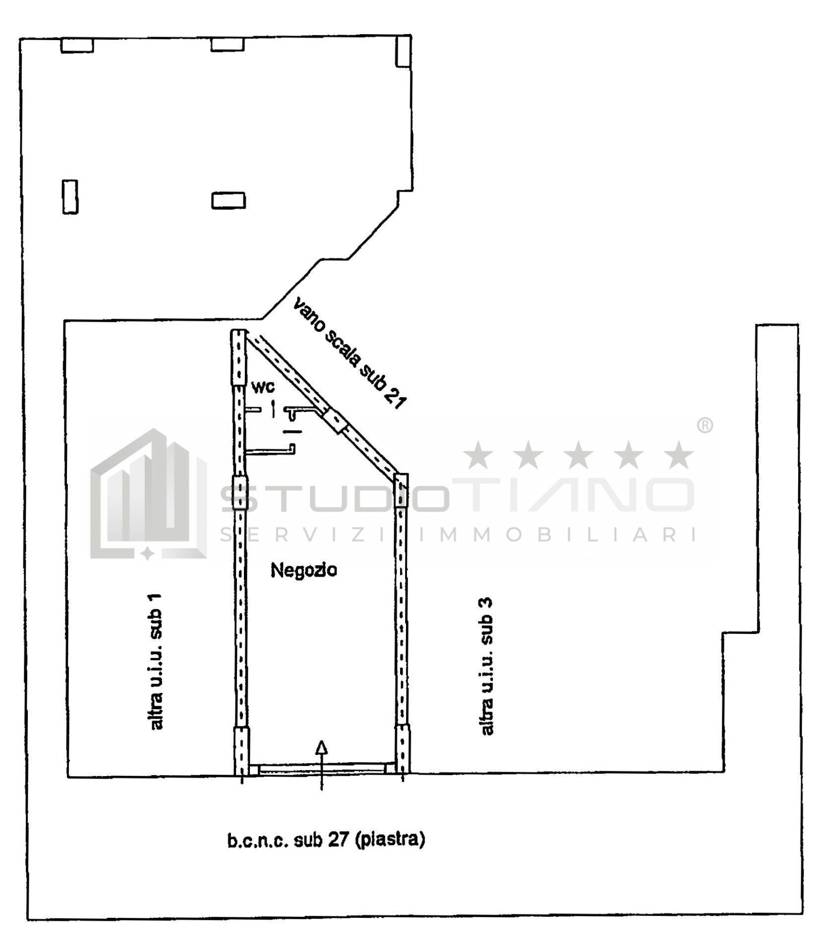 Foto 7 - Locale Commerciale VIA GIORGIO DE CHIRICO
 
137, Rende - planimetria 1