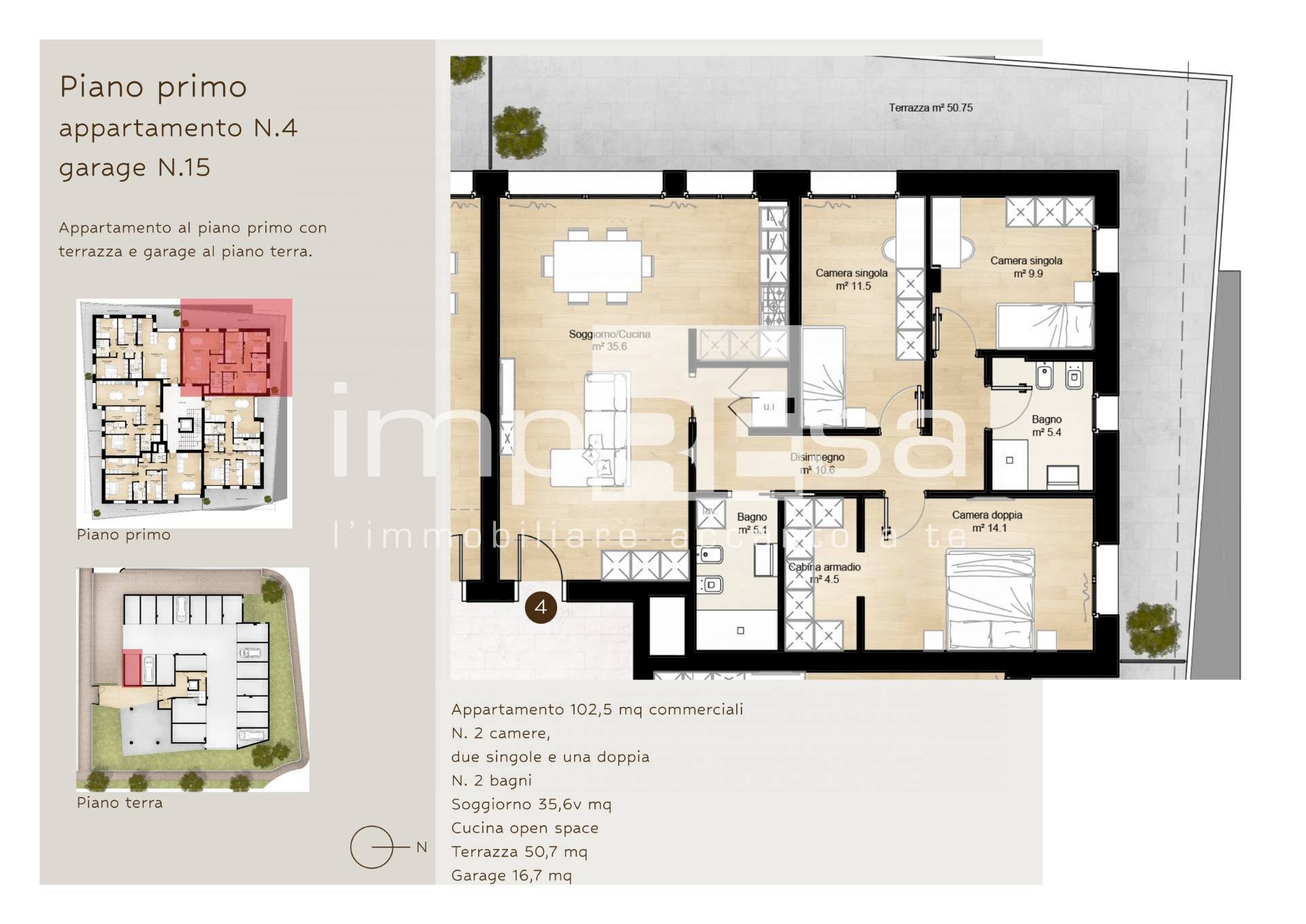 Foto 24 - Appartamento Via CARAVAGGIO
 
7, Venezia - planimetria 1