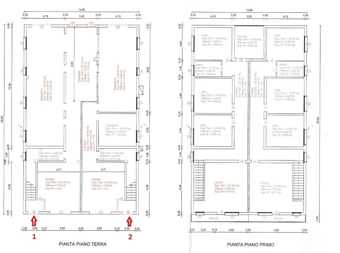 Foto 6 - Independent house Via borgo  papa giovanni, Fiesso Umbertiano - floor plans 1