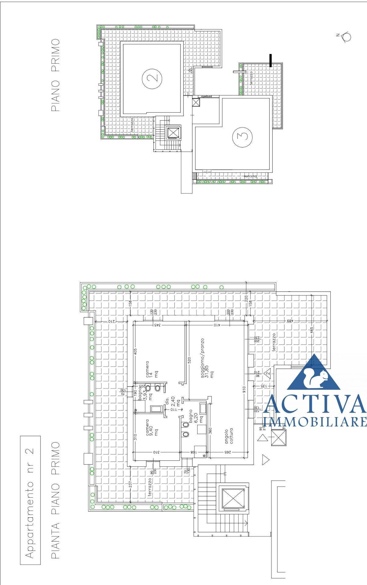 Foto 37 - Trilocale Via San Luigi
 
100, Marnate - planimetria 1
