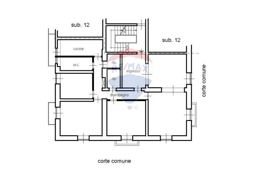 Pianta 2D - Casa semi indipendente via Valguarnera
 
4, Bagheria - planimetria 1