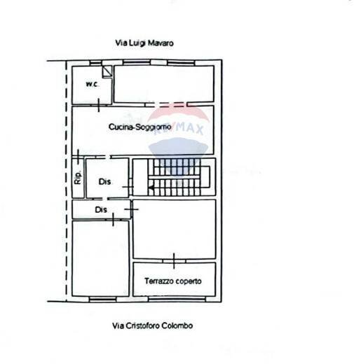 Pianta 2D - Trilocale Via Cristoforo colombo
 
38, Lercara Friddi - planimetria 1