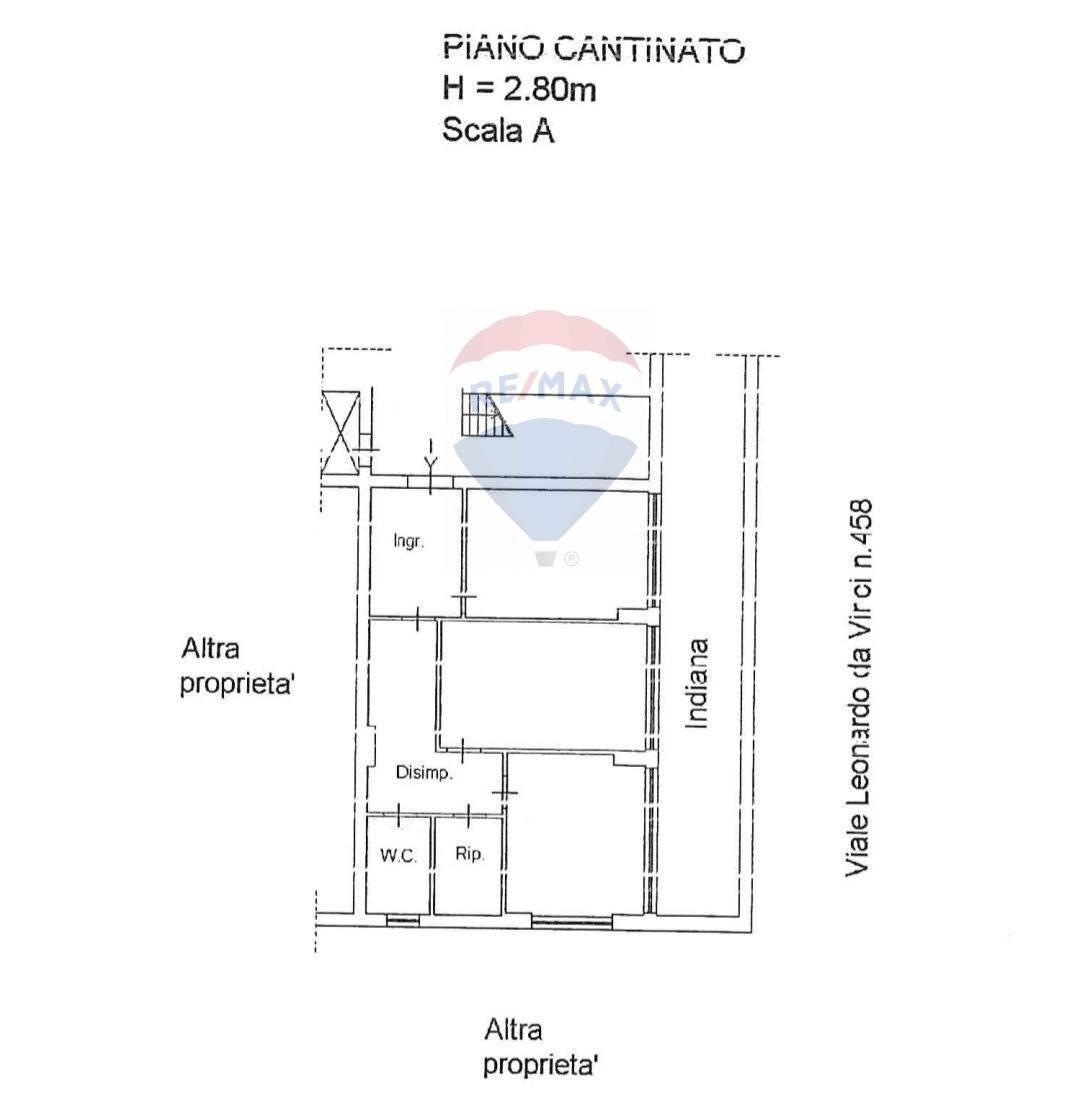 Pianta 2D - Office V.le Leonardo Da Vinci
 
458, Palermo - floor plans 1