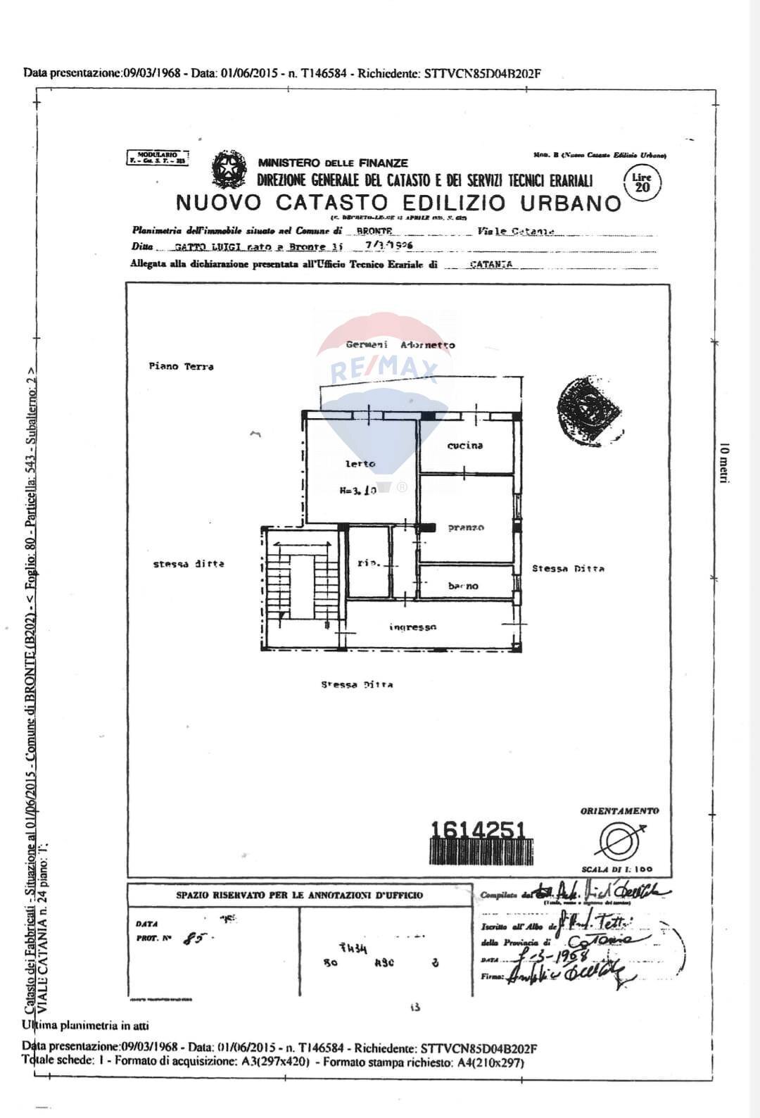 Pianta 2D - Quadrilocale Viale Catania
 
24, Bronte - planimetria 1