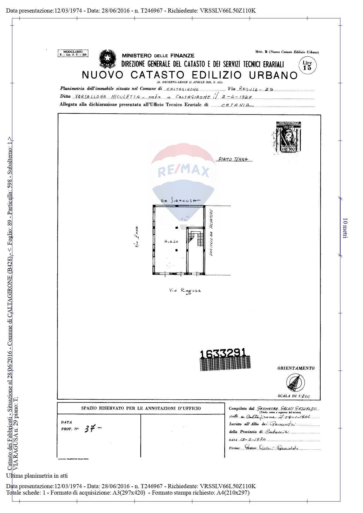 Pianta 2D - Quadrilocale Via Ragusa
 
29, Caltagirone - planimetria 1