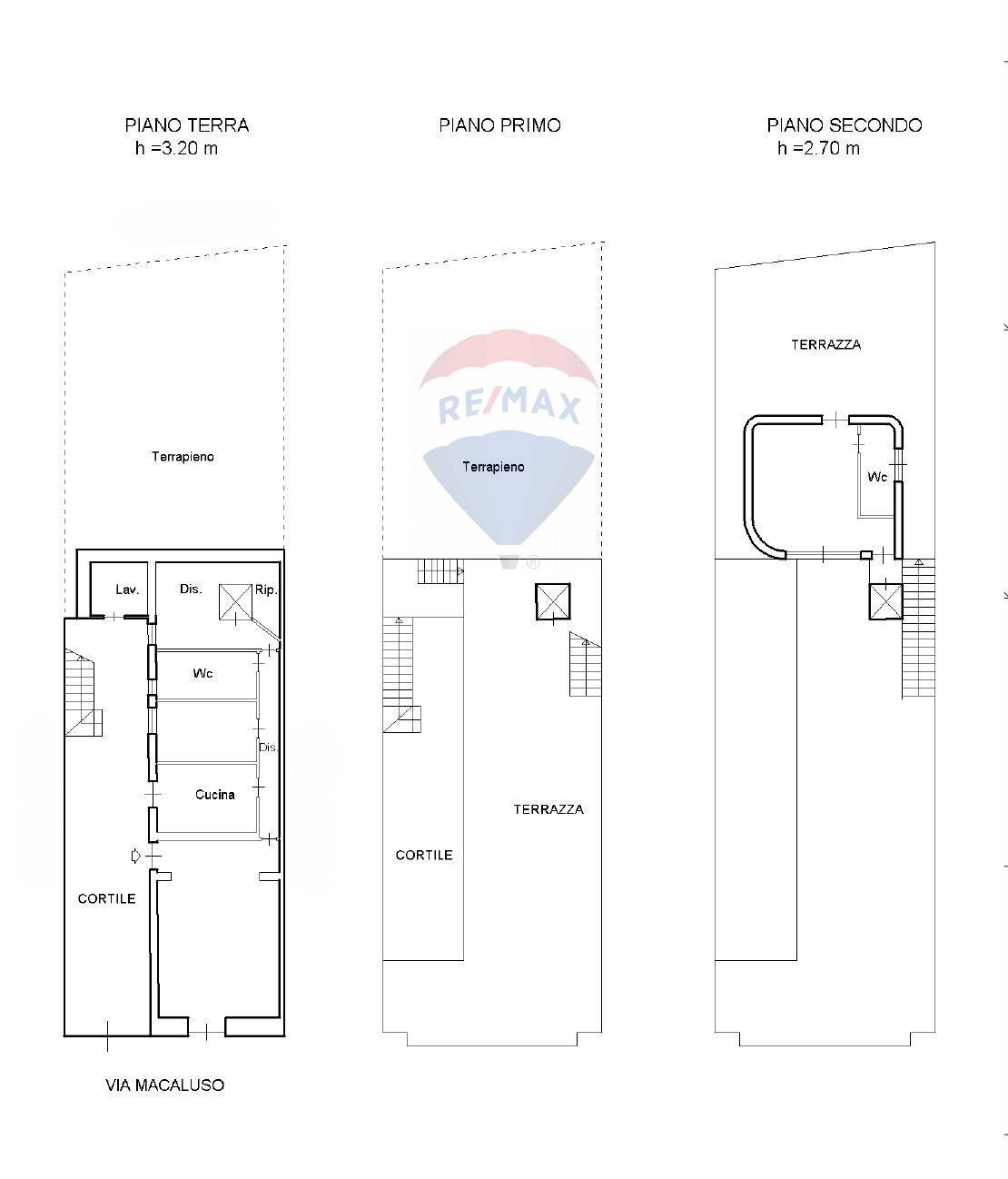 Pianta 2D - Independent house Via Macaluso
 
87, Catania - floor plans 1