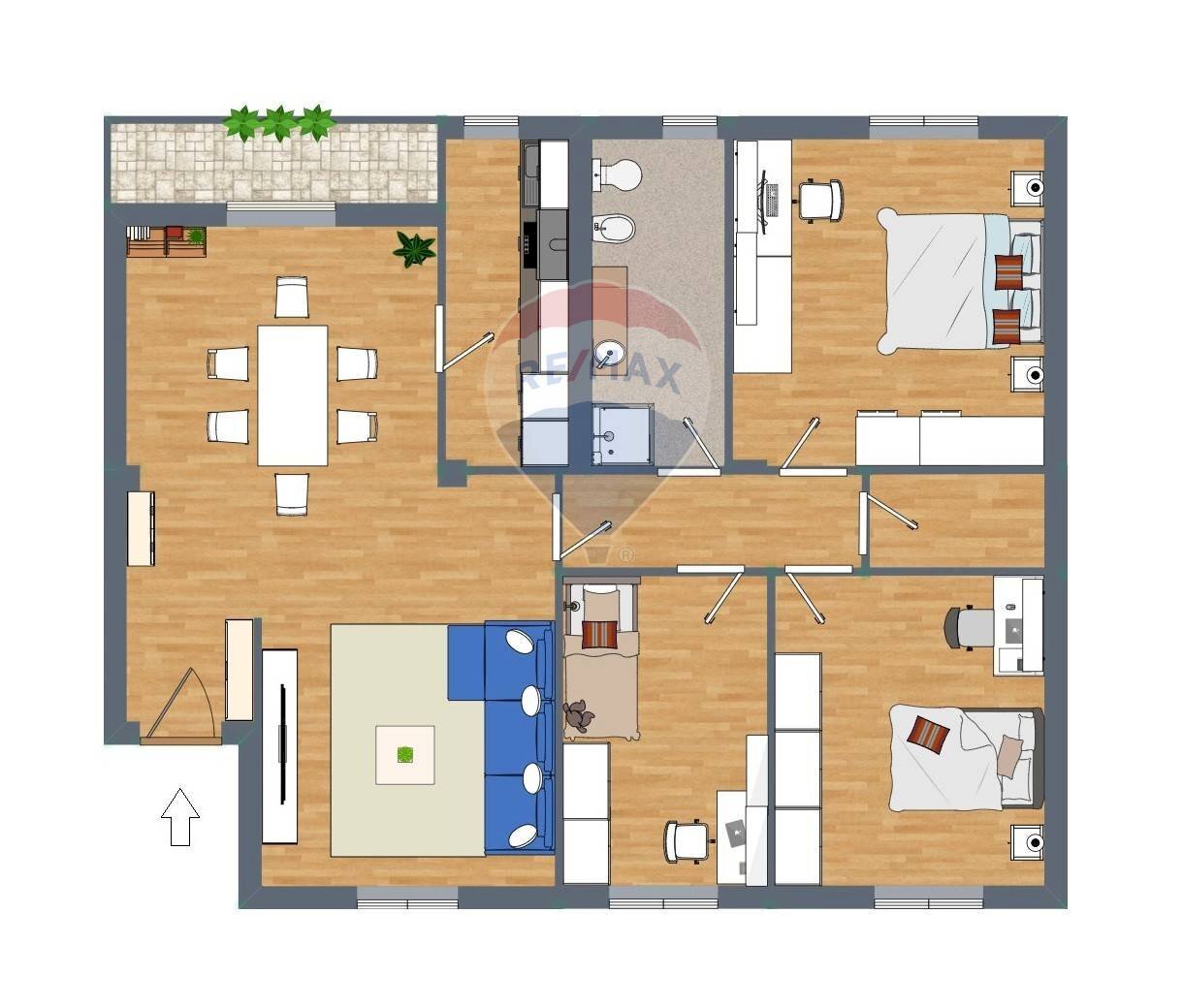 Pianta 2D - Apartment Empoli - floor plans 1
