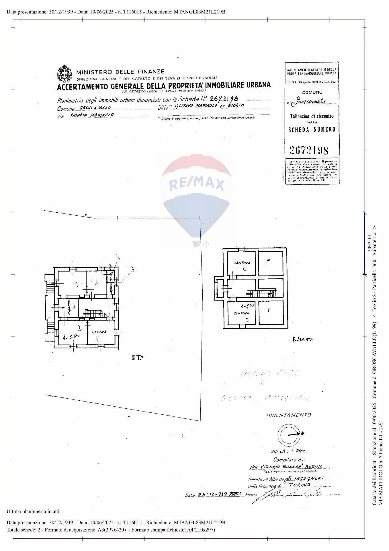 Pianta 2D - Villa Groscavallo - floor plans 1