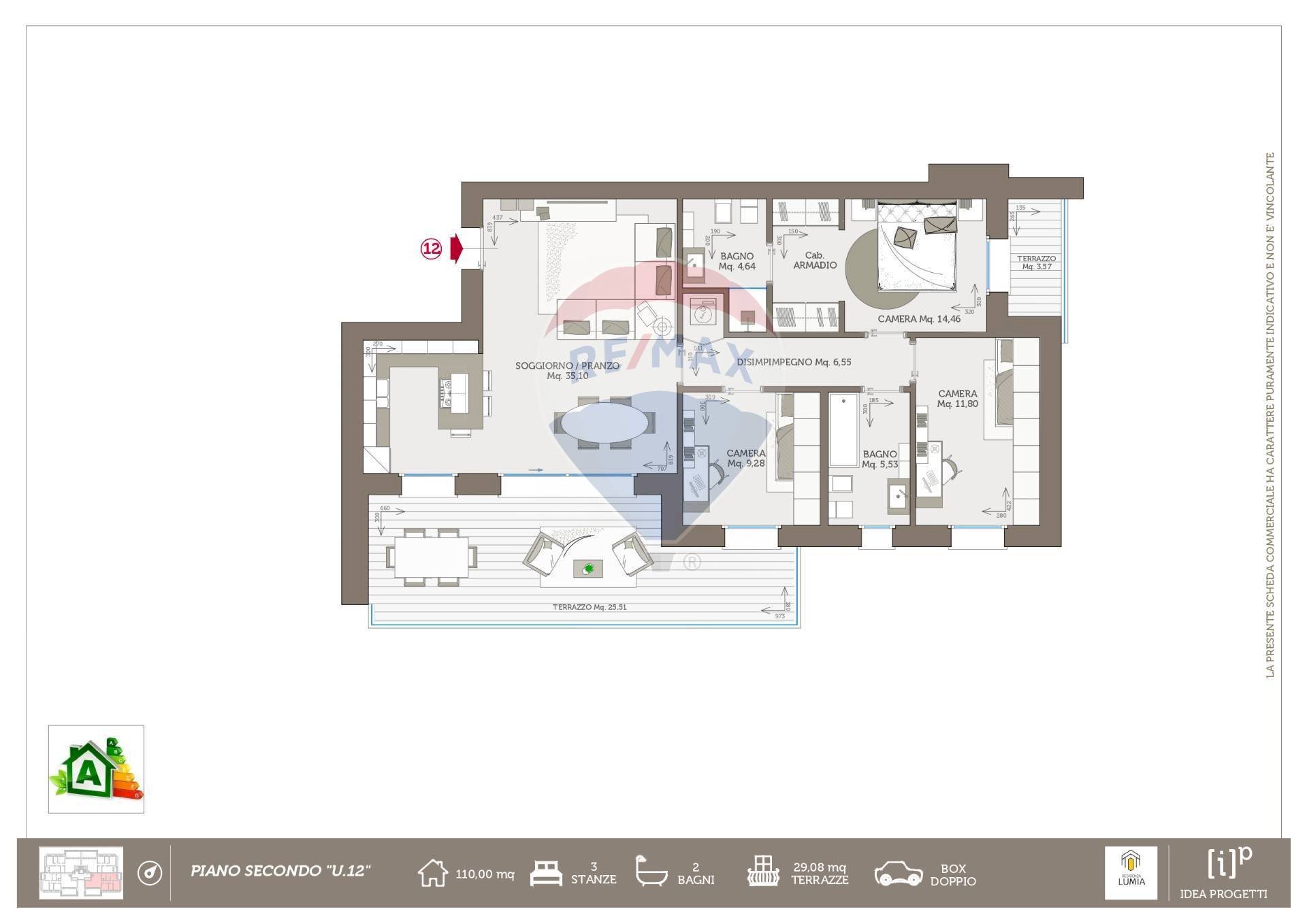 Pianta 2D - Quadrilocale VIA LUIGI NONO, Cornate d'Adda - planimetria 1