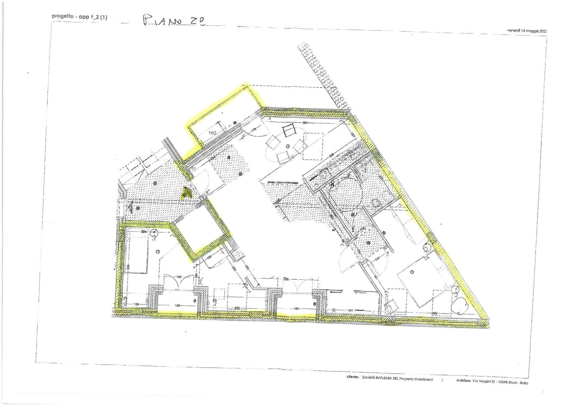 Foto 27 - Quadrilocale Via Mazzini
 
37, Rivoli - planimetria 1