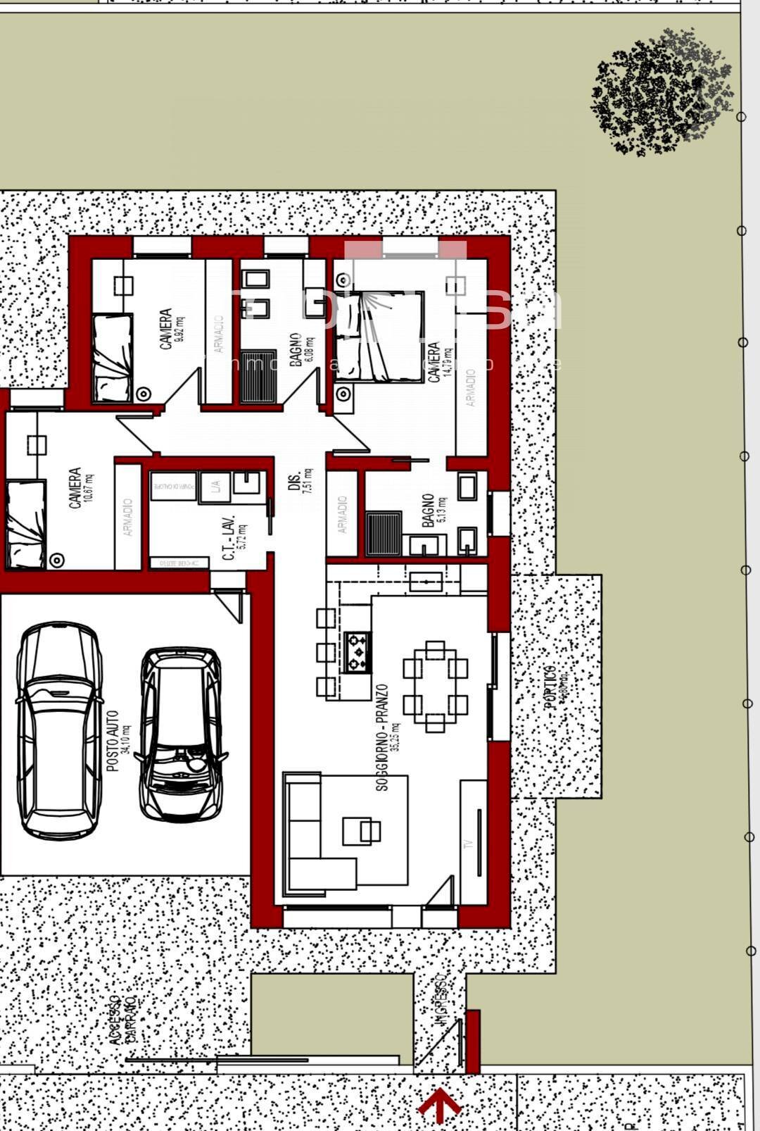 Foto 14 - Casa semi indipendente Prata di Pordenone, Prata di Pordenone - planimetria 1