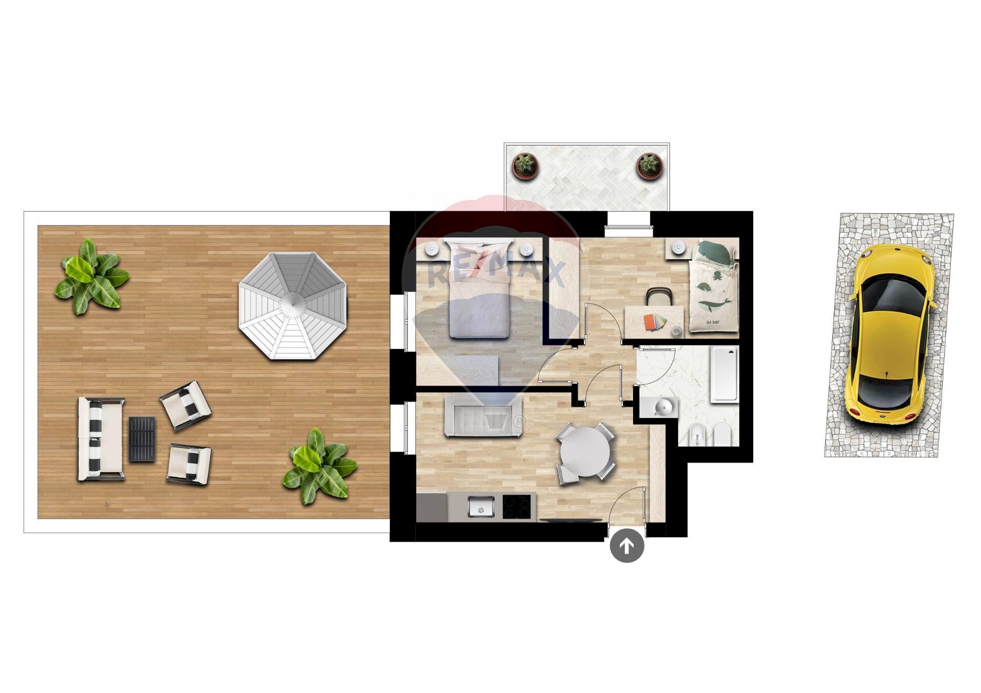 Pianta 2D - Trilocale generale ardoino
 
205, Diano Marina - planimetria 1