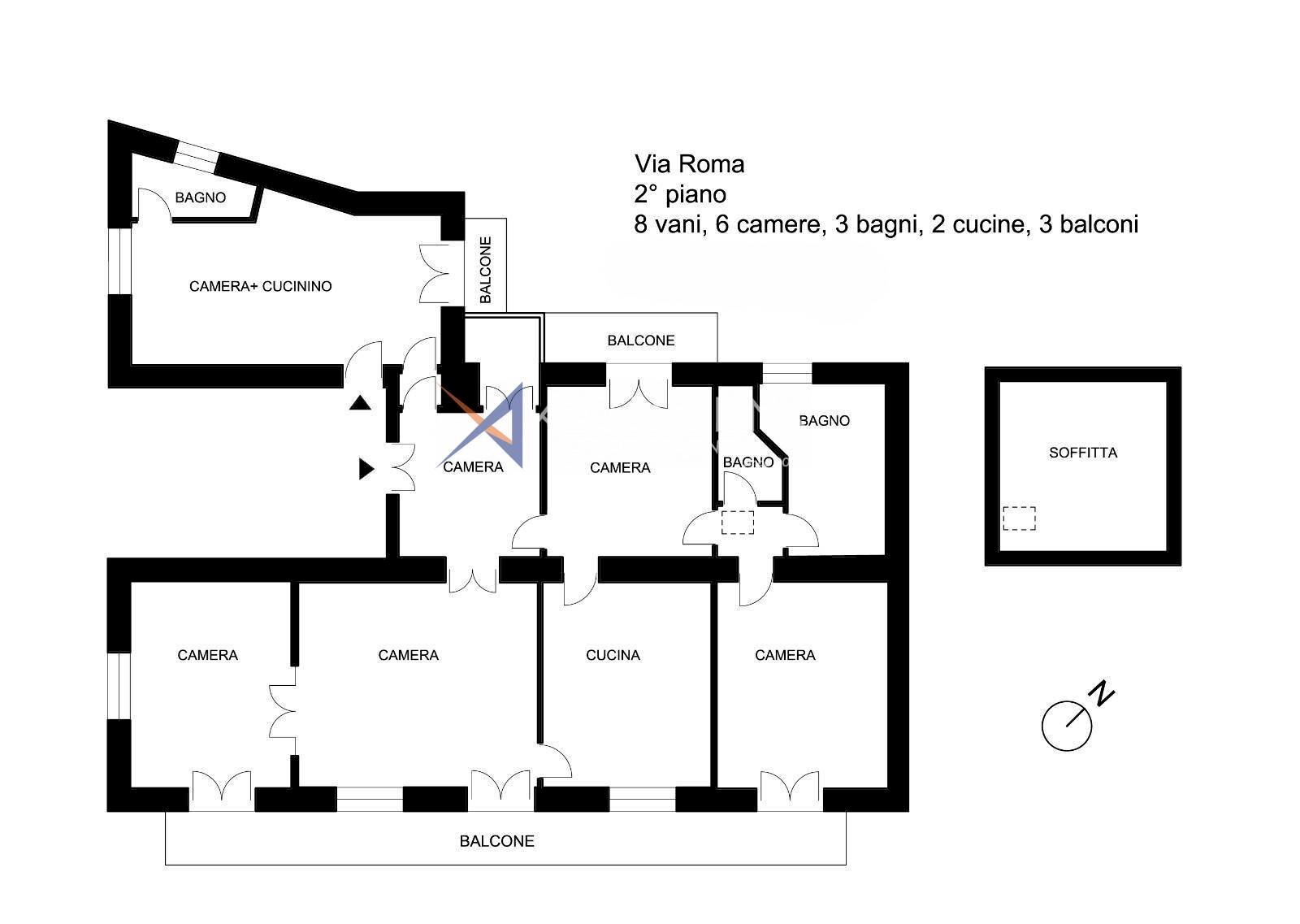 Foto 23 - Appartamento Sanremo - planimetria 1
