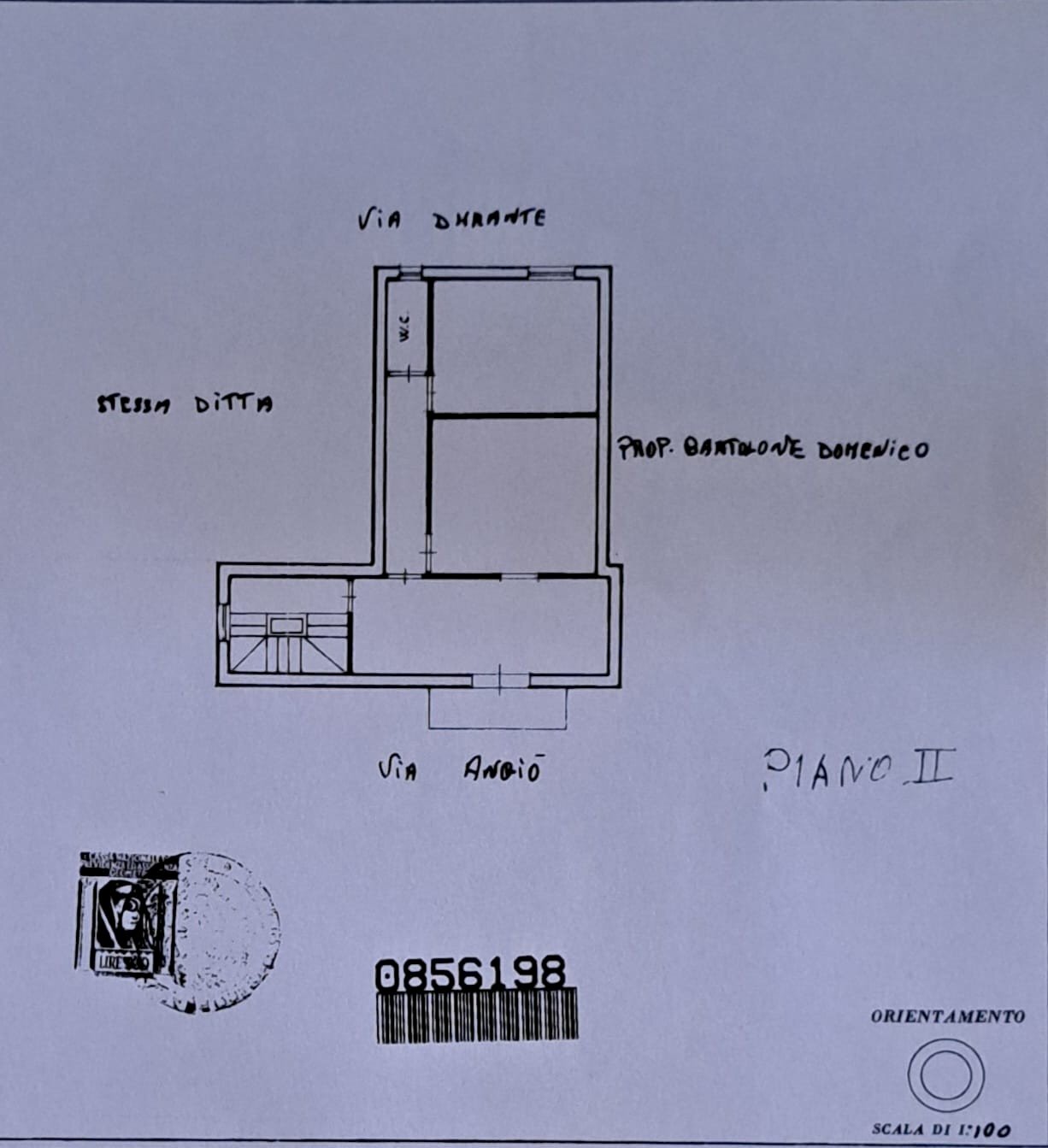 Pianta 2D - Casa semi indipendente via angiò
 
62, Bagheria - planimetria 1