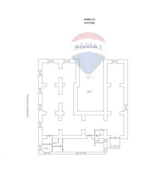 Pianta 2D - Locale Commerciale Via  Giorgio Castriota
 
2, Palermo - planimetria 1