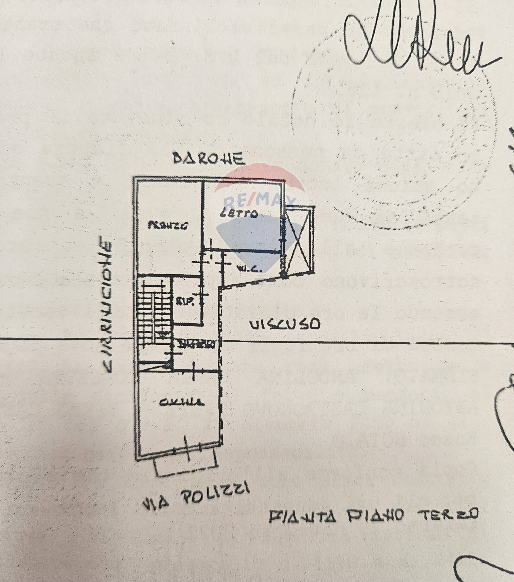 Pianta 2D - Trilocale via polizzi
 
16, Bagheria - planimetria 1