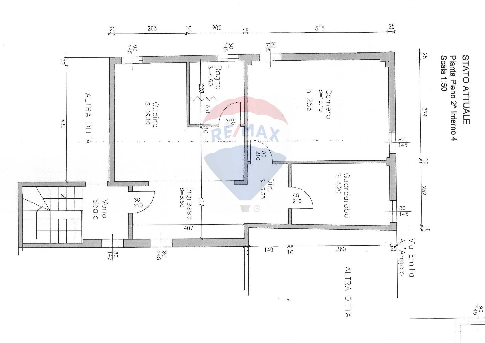 Pianta 2D - Casa semi indipendente Reggio nell'Emilia - planimetria 1