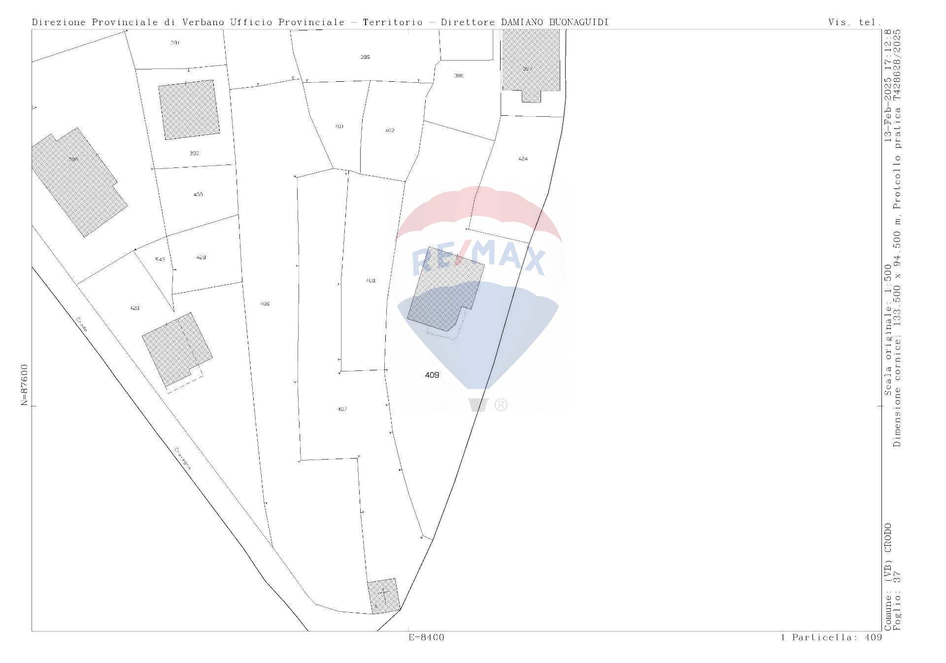 Pianta 2D - Villa frazione Cravegna
 
301, Crodo - planimetria 1