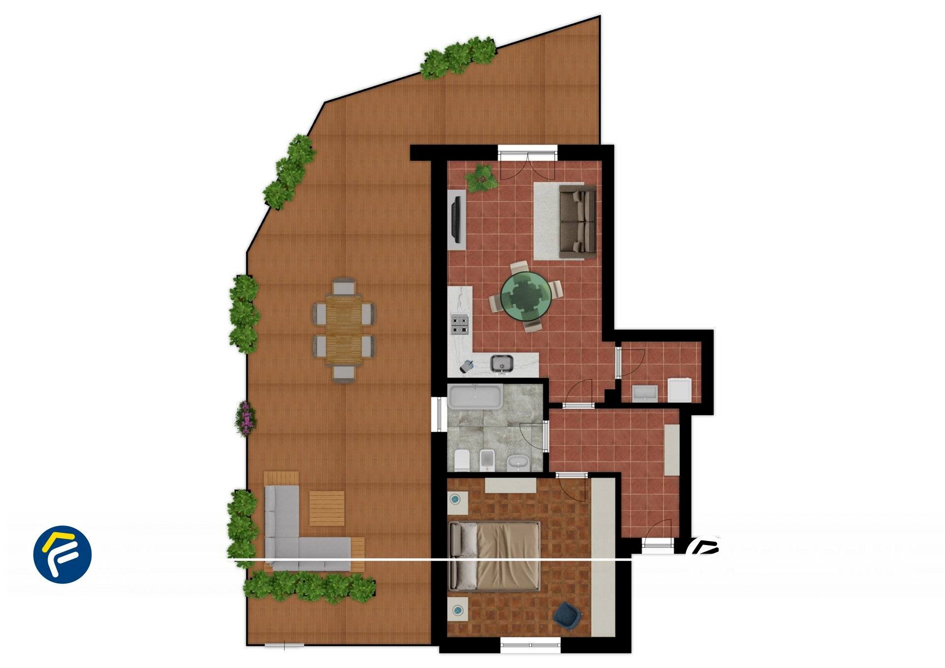 Foto 23 - Two-room apartment Via Costarossa - Fraz. Cenesi, Cisano sul Neva - floor plans 1