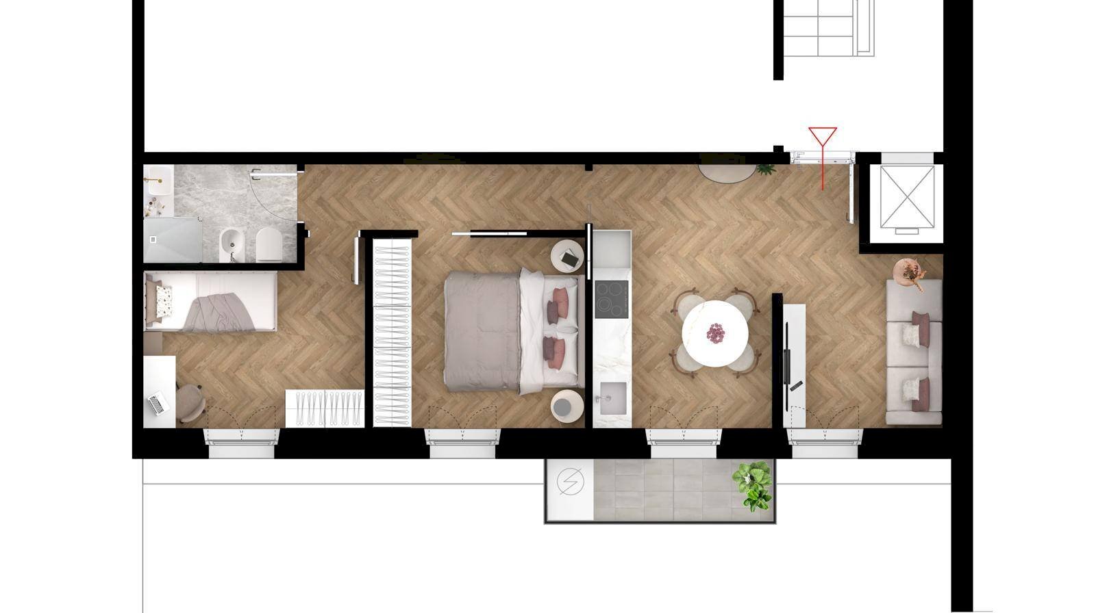 Foto 1 - Three-room apartment Via sabotino
 
42, San Benedetto del Tronto - photo 1