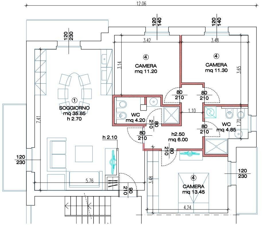 Foto 38 - Apartment VIA ROMA
 
111, Pescantina - floor plans 1