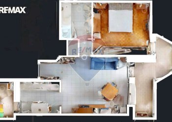 Pianta 3D - Two-room apartment Via Giovannino De Grassi
 
33, Bergamo - photo 48