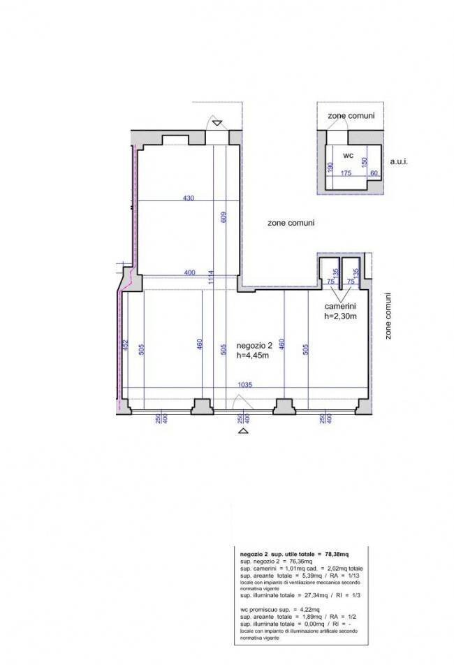 Foto 1 - Shop Largo Del Carrobbio, Milano - floor plans 1