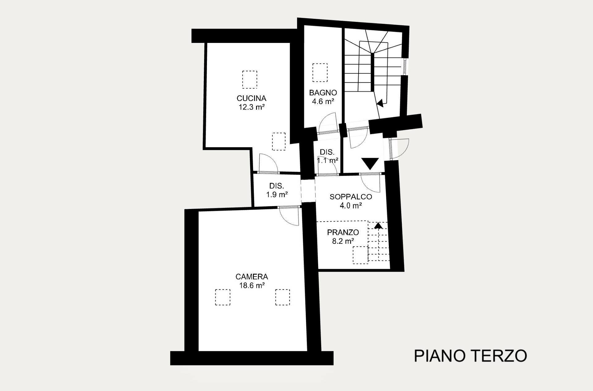Foto 12 - Trilocale Viale Dei Finanzieri
 
6, Tonezza del Cimone - planimetria 1