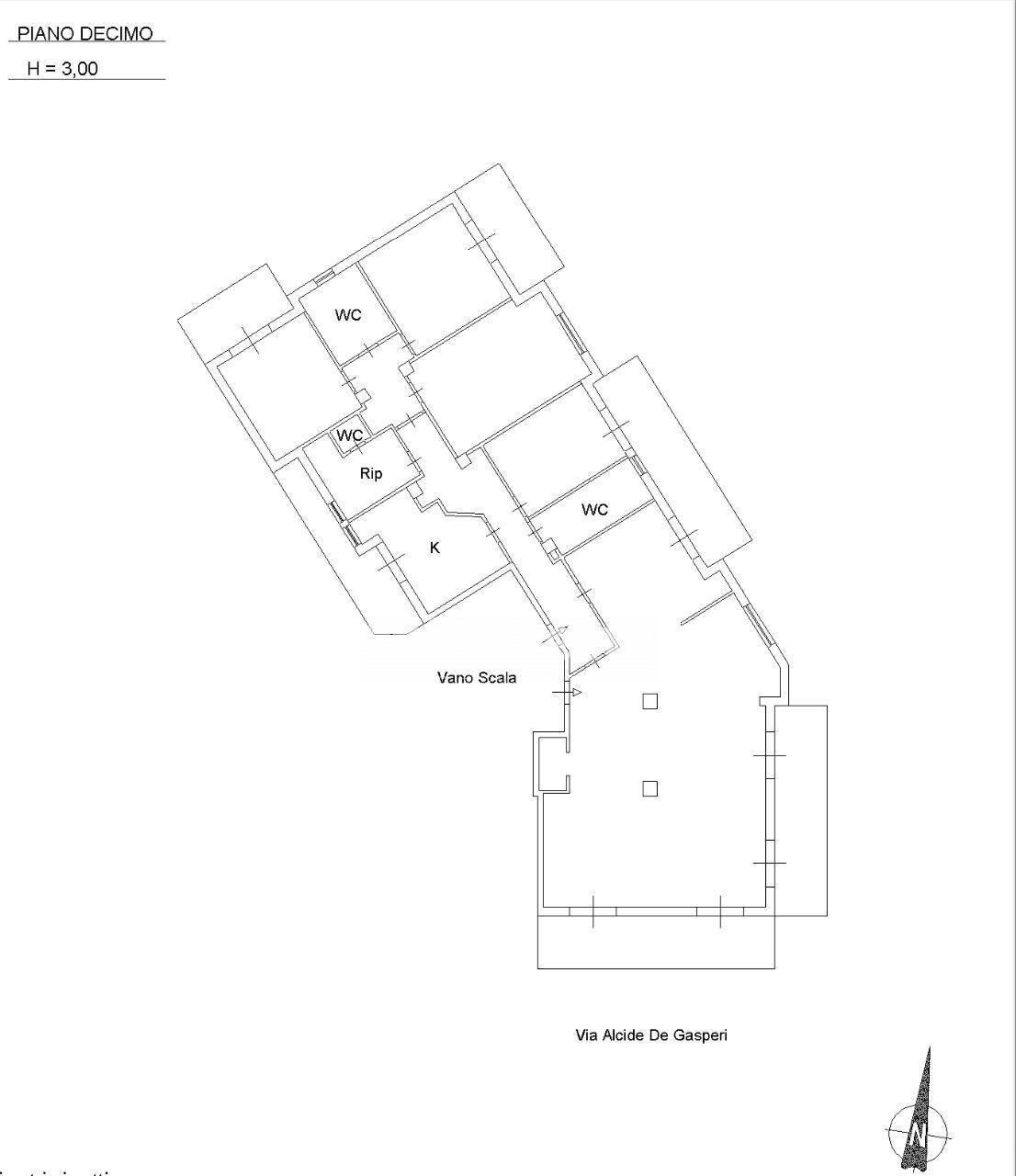 Foto 27 - Appartamento Via Alcide De Gasperi, Catania - planimetria 1