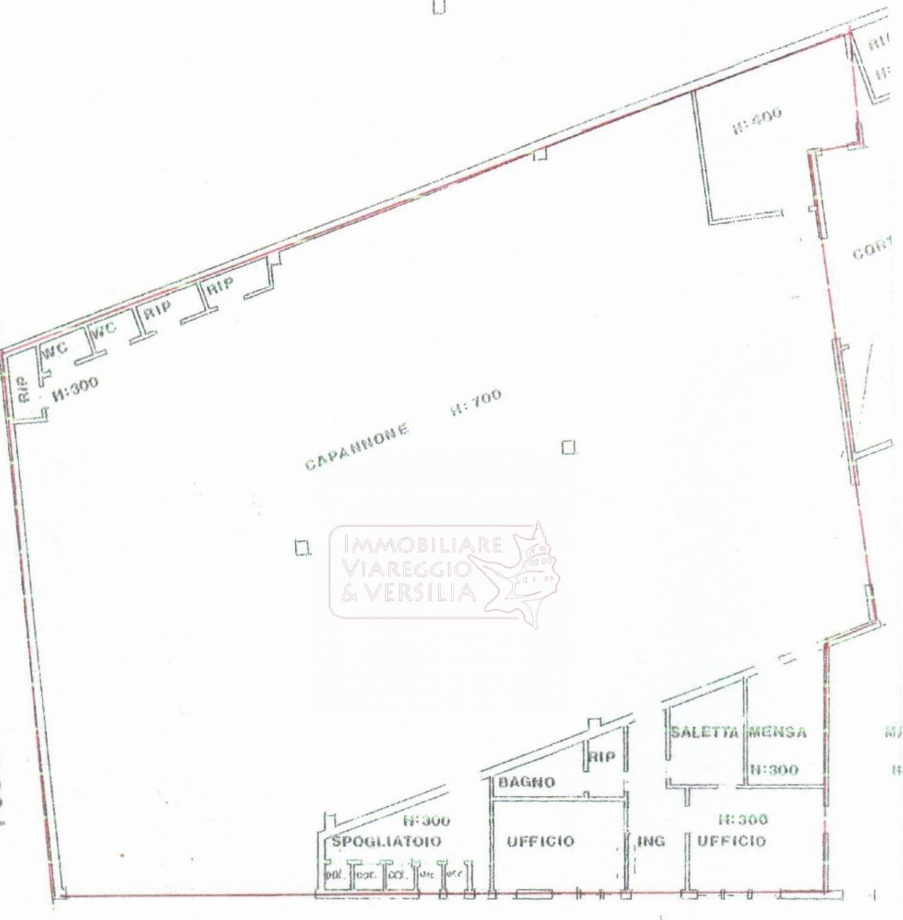 Foto 2 - Magazzino via Virgilio
 
200, Viareggio - planimetria 1