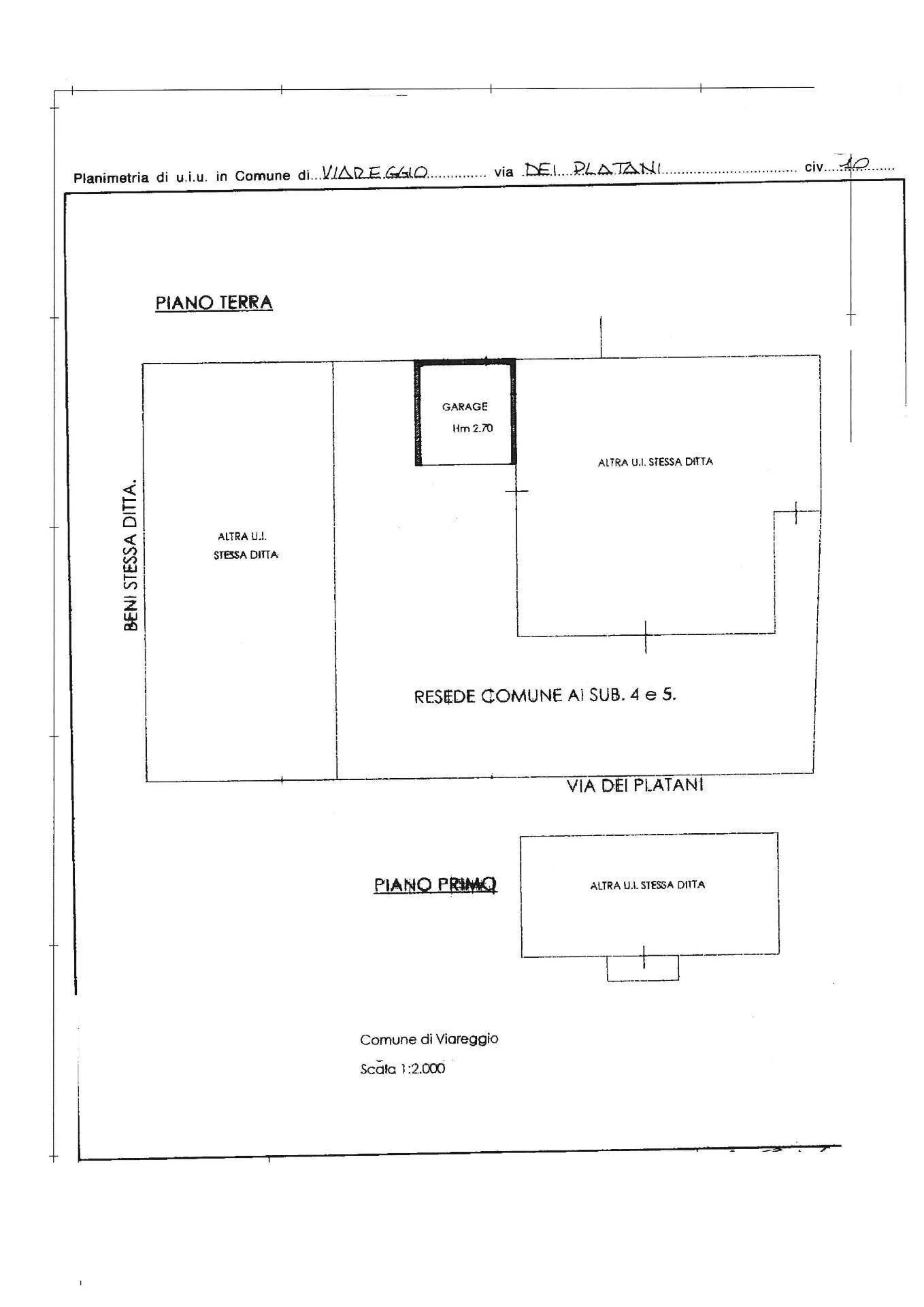 Foto 34 - Villa via dei platani
 
10, Viareggio - planimetria 1
