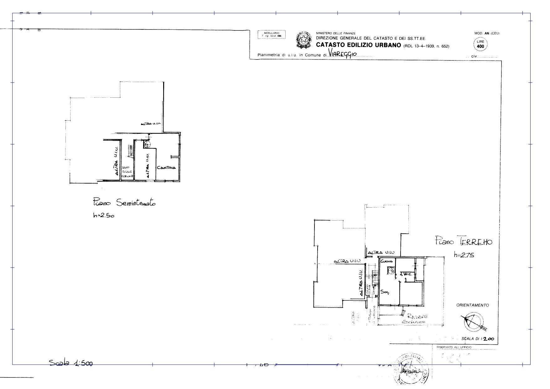 Foto 21 - Quadrilocale VIa don Innocenzo Lazzeri
 
19, Viareggio - planimetria 1