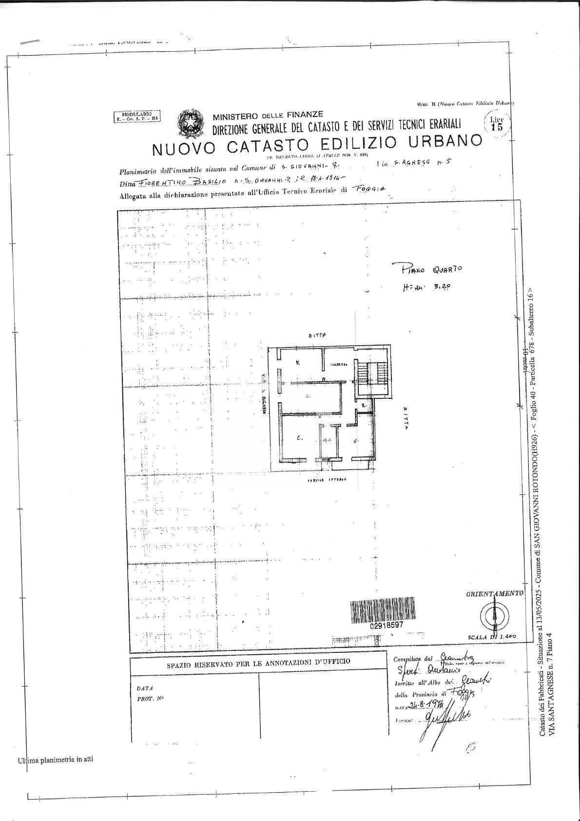 Foto 37 - Three-room apartment Via Sant'Agnese, San Giovanni Rotondo - floor plans 1