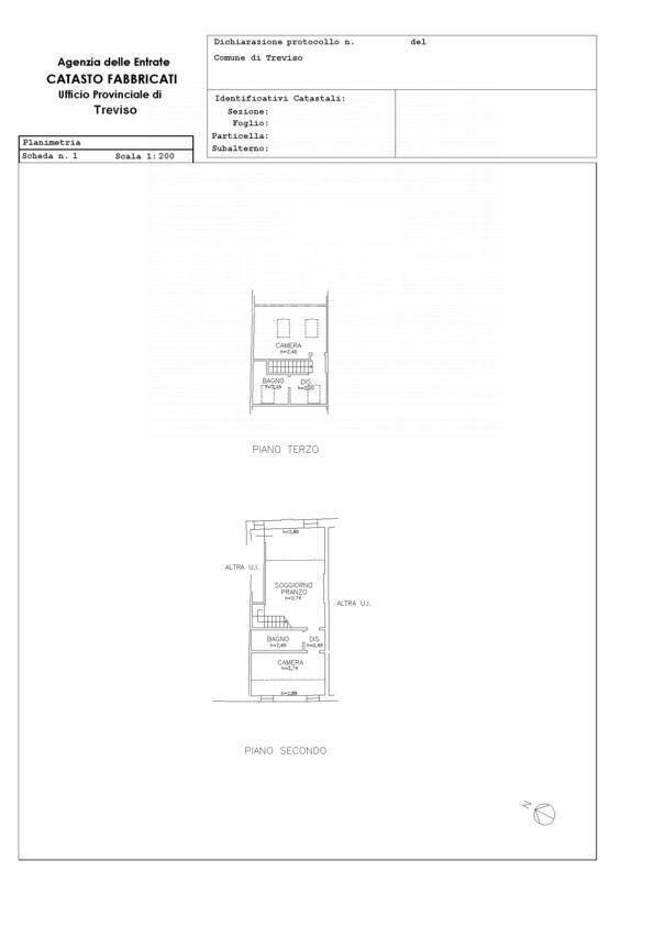 Foto 40 - Attic piazza duomo
 
1, Treviso - floor plans 1