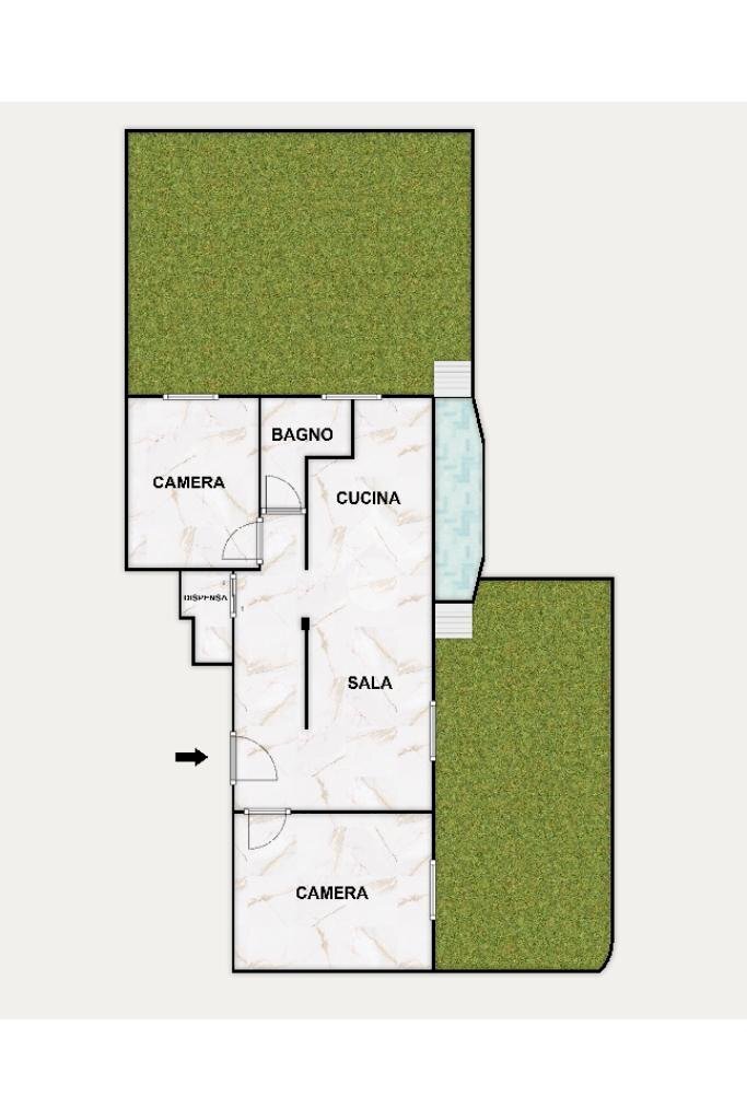 Quadrilocale Via Alberto Guglielmotti, Genova (zona Pegli) - planimetria 1