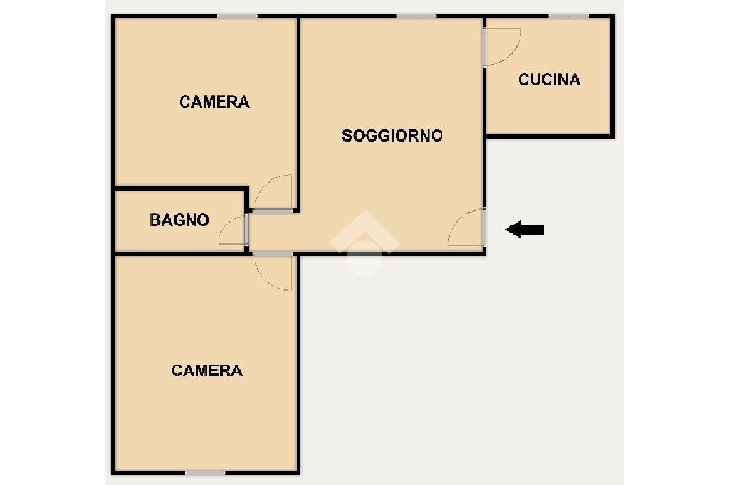 Trilocale Via Carnia, Genova - planimetria 1