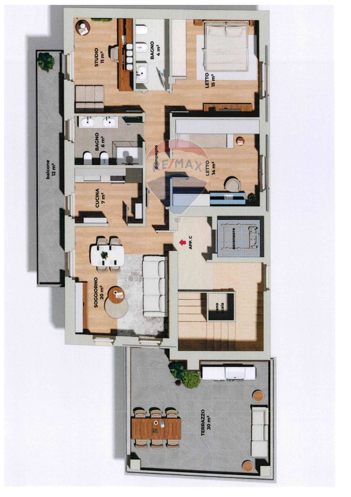 Pianta 2D - Quadrilocale Torino
 
25, Legnano - planimetria 1