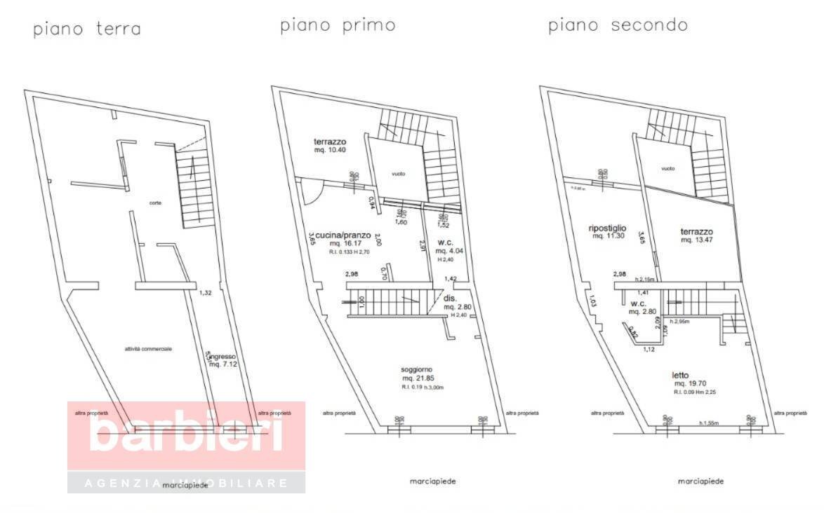 Foto 31 - Four-room apartment Via Nazario Sauro
 
48, Cervia - floor plans 1