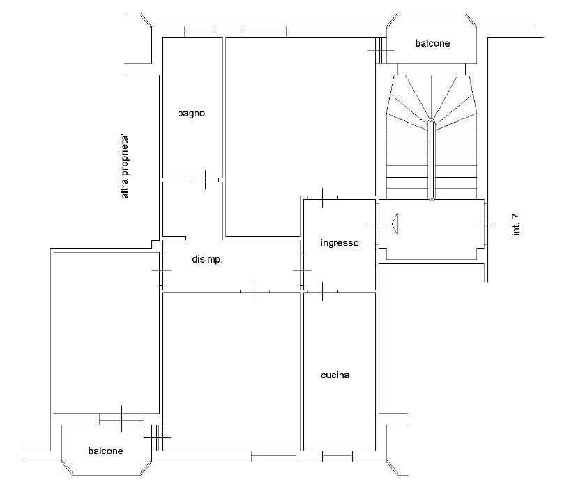 Foto 19 - Trilocale Via Rivisondoli
 
47, Roma - planimetria 1
