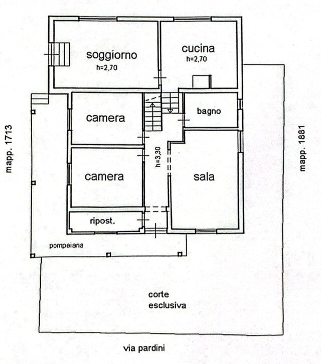 Villa via Pardini, 111, Montignoso - planimetria 1