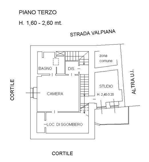 Appartamento strada di Valpiana, 12, Torino - planimetria 1