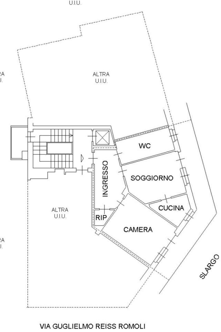 Bilocale corso Vercelli, 247, Torino - planimetria 1