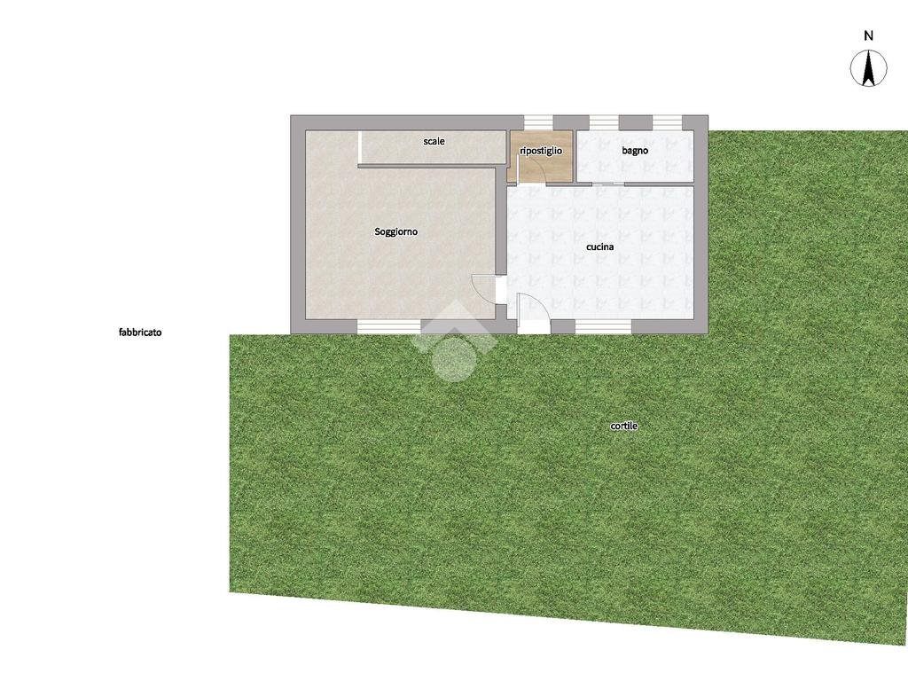 Independent house Via regione tetti sagrini, La Loggia - floor plans 1