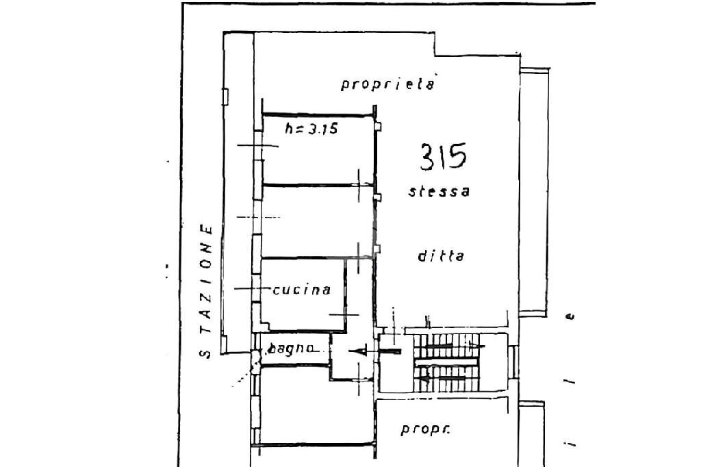 Quadrilocale Viale della Stazione, Strambino - planimetria 1