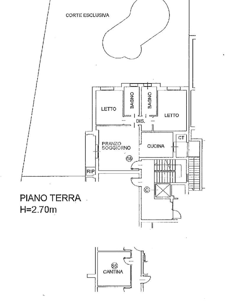 Four-room apartment Via Mazzini, Pavullo nel Frignano - floor plans 1